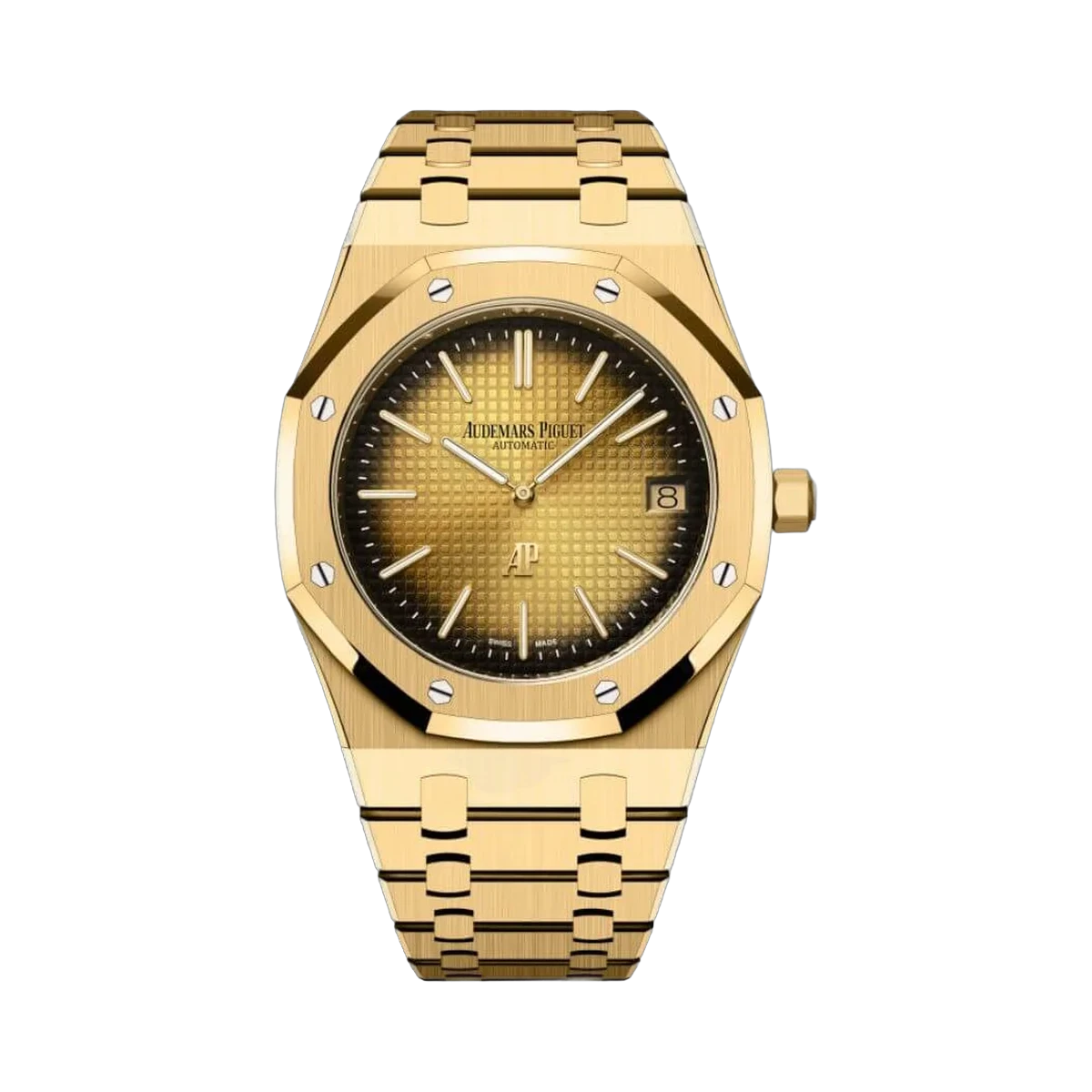 Audemars Piguet Royal Oak 16202BA.OO.1240BA.02 Jumbo Herrenuhr aus 18 Karat Gelbgold 39mm