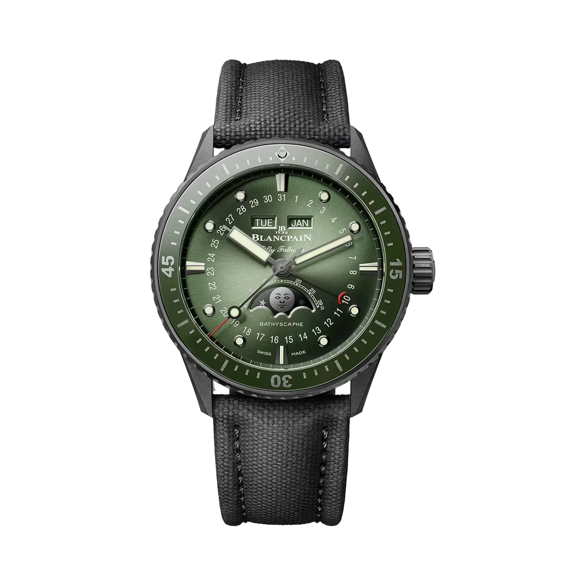 Blancpain Fifty Fathoms Complete Calendar 50540153B52A 43MM Black Ceramic