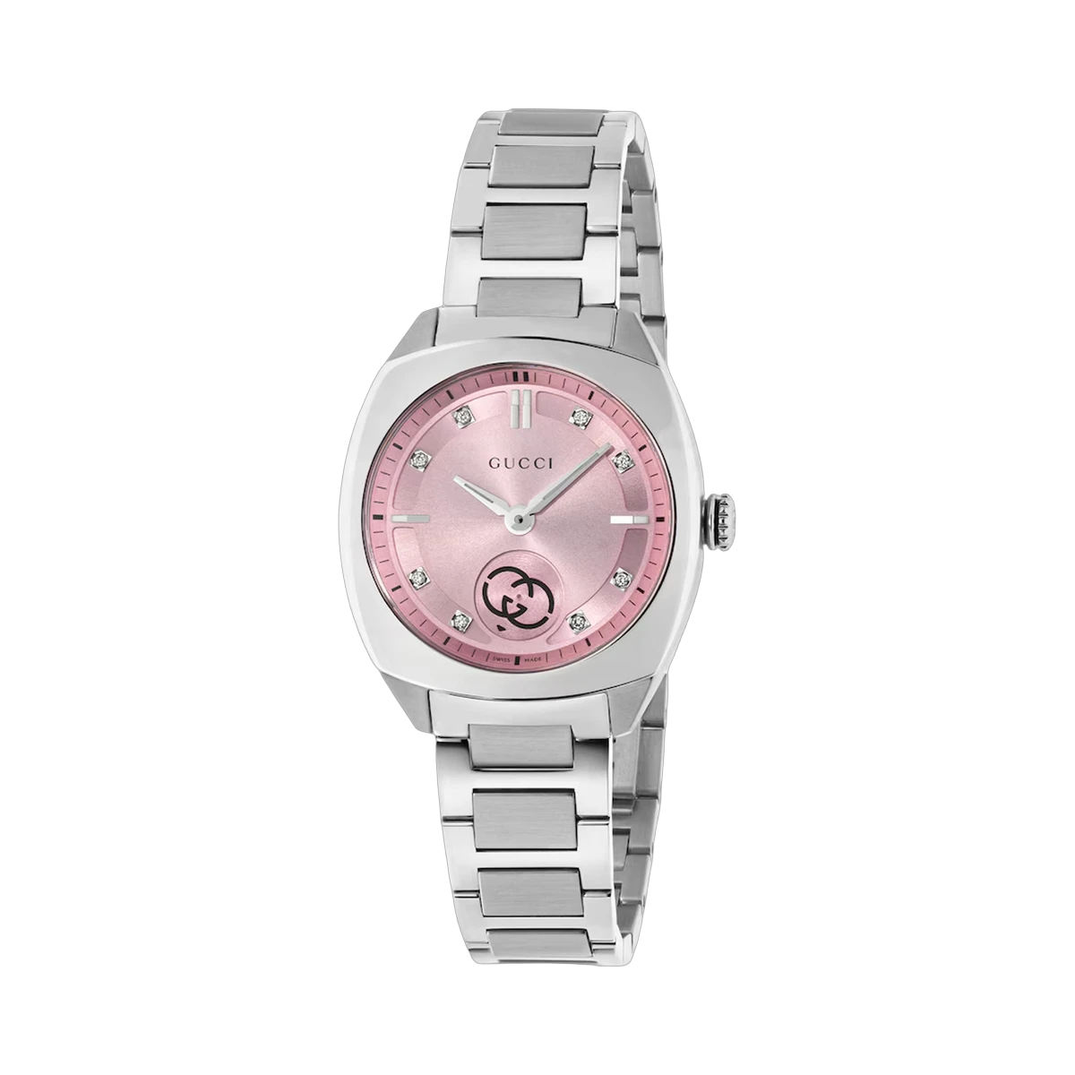Gucci Watch Pink Diamond Dial 29M