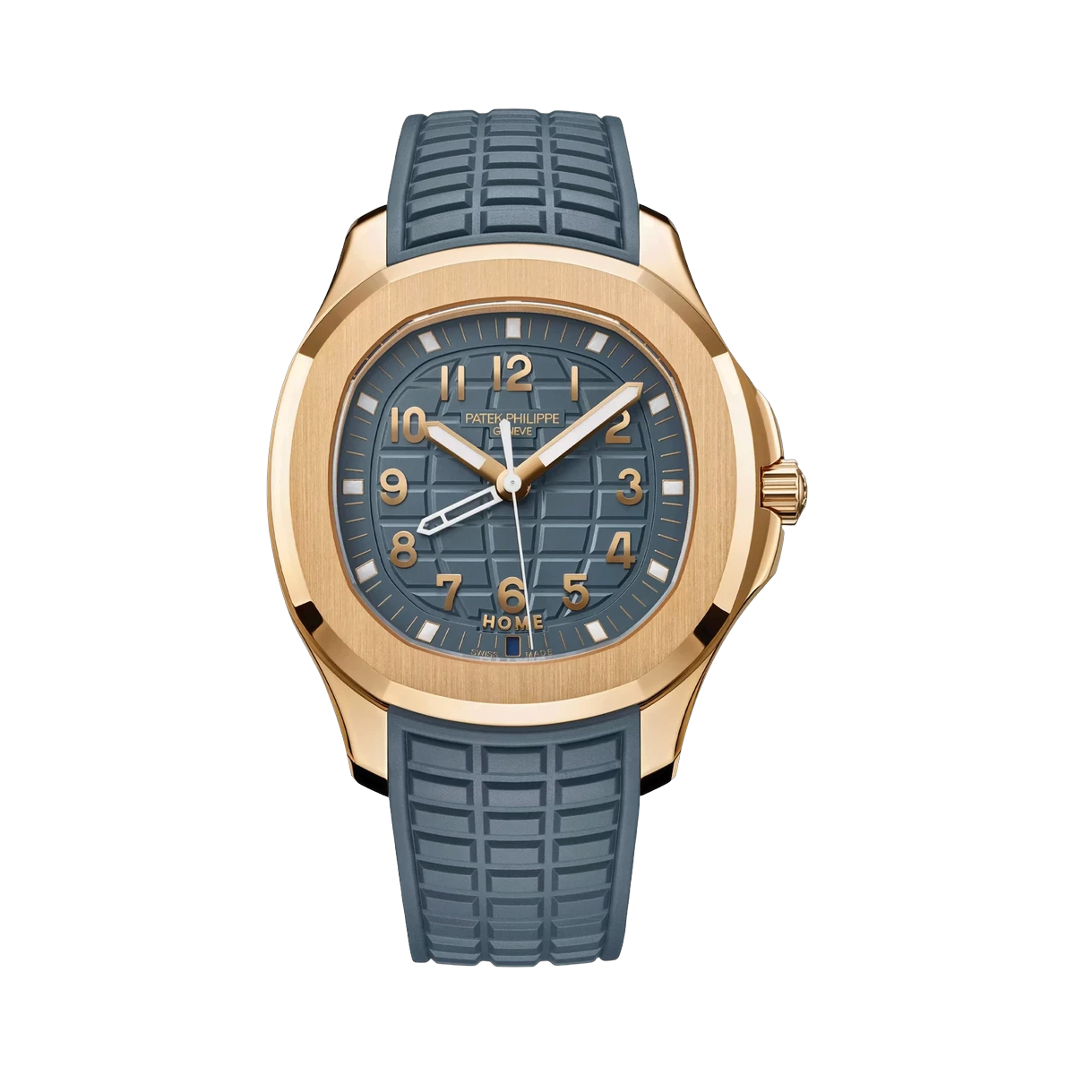 Patek Philippe Aquanaut 5269R-001 Travel Time Quartz Rose Gold 38.8mm Blue Dial Unisex Watch