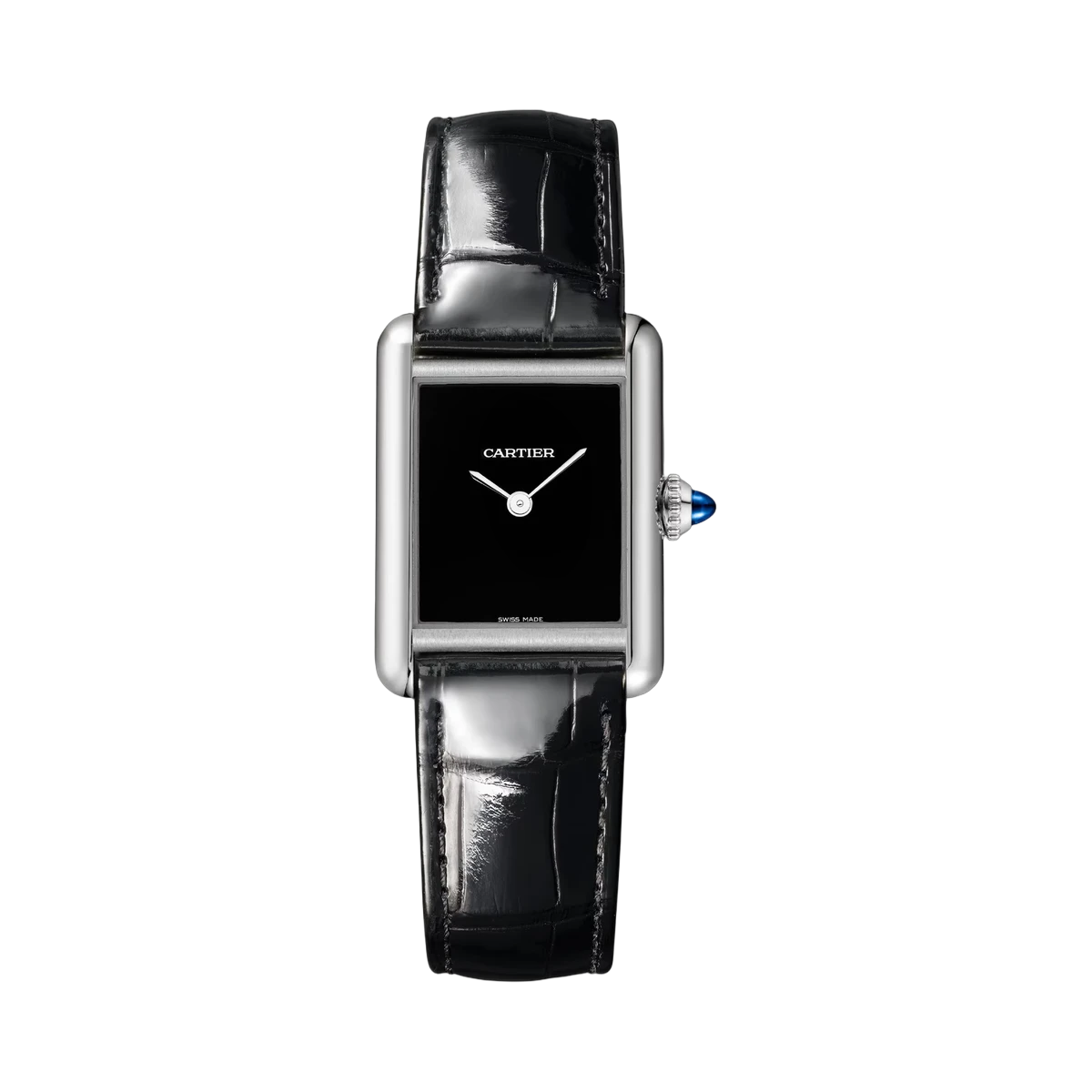 Cartier Tank Must WSTA0071 Quartz Black Dial Steel Case