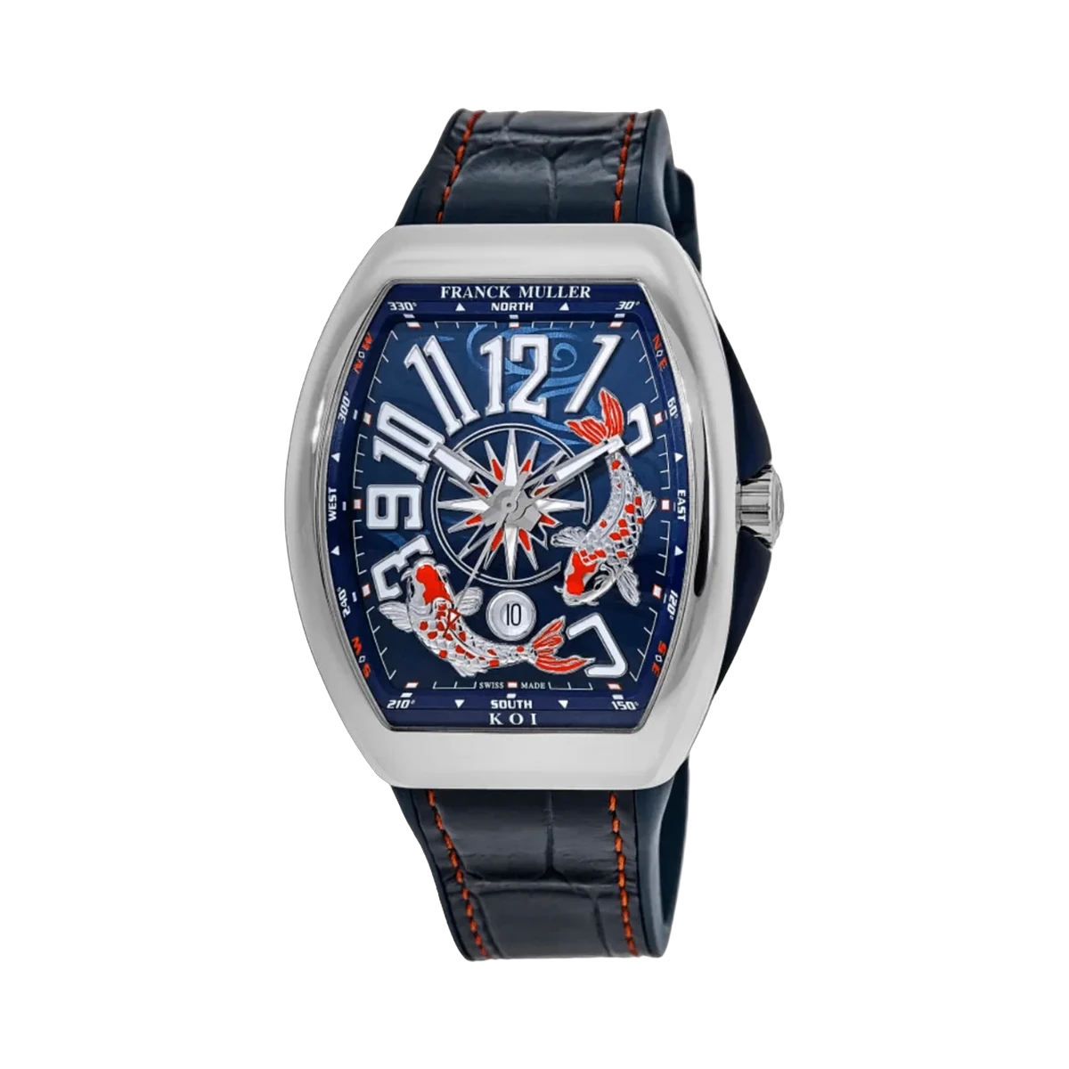 Franck Muller Vanguard V 41 YT SC DT AC BL Limited Edition KOI 45mm Blaues Zifferblatt Unisex-Uhr