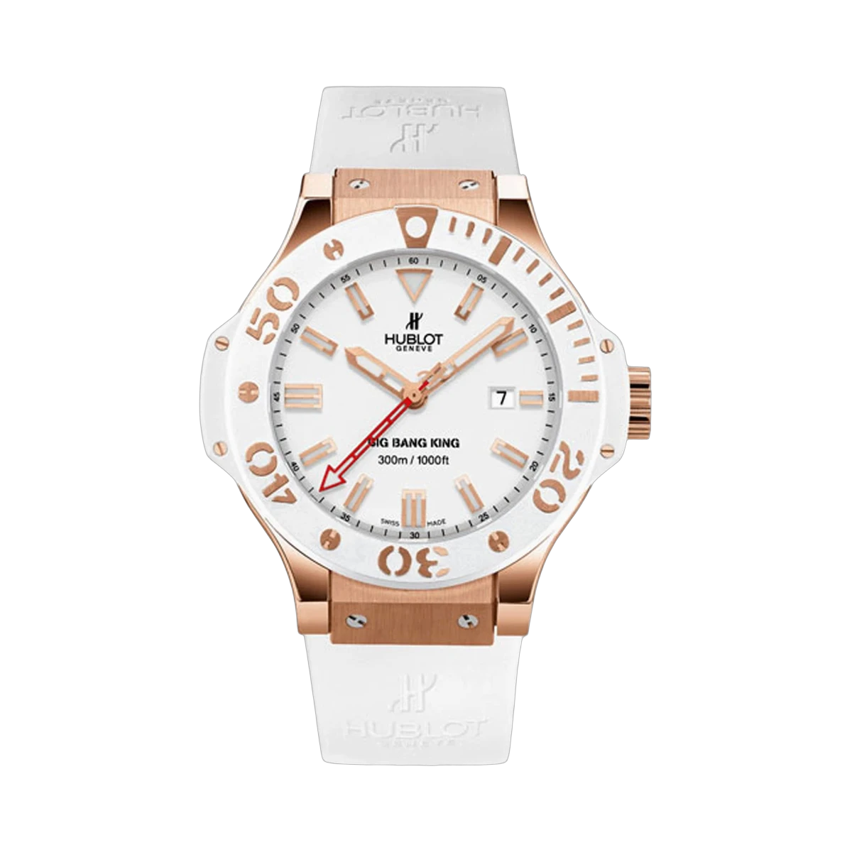 Hublot Big Bang King Gold White Dial 322.PH.230.RW Ceramic Bezel 48mm Ceramic
