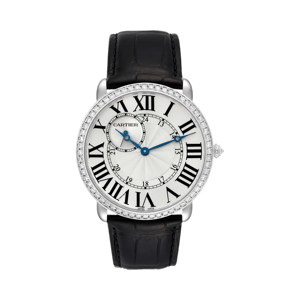 Cartier Ronde Louis WR007002 Quartz 42mm 18K White Gold