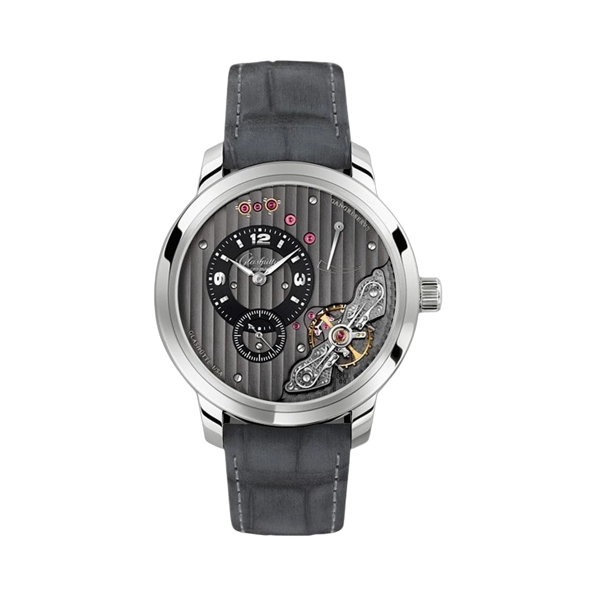 Glashutte Original Quintessentials Panoinverse 66-04-04-02-05 XL 42mm Stainless Steel