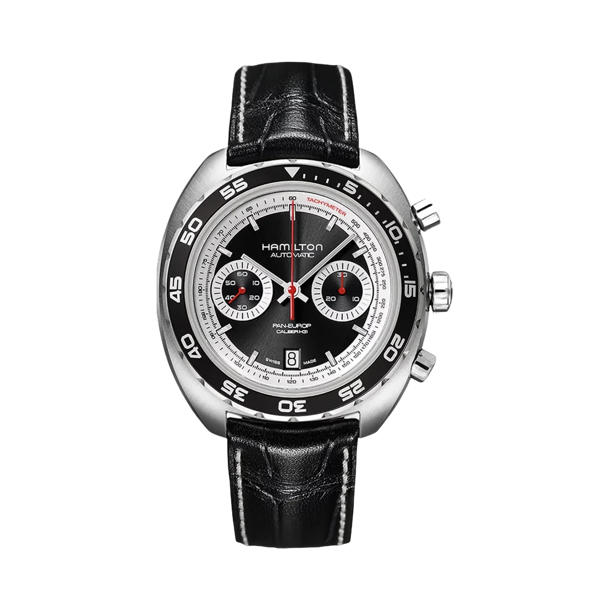 Hamilton American Classic Pan Europe H35756735 Stainless Steel 42mm Black Dial Men's Watch