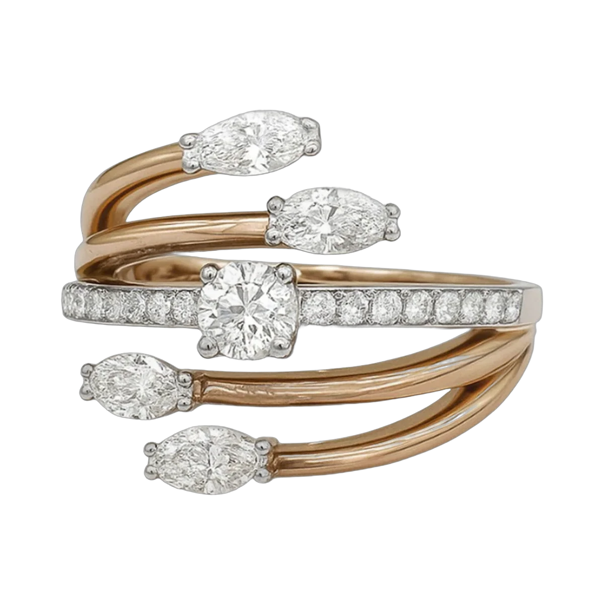 ROUND RING-HRD-F-G/VVS-VS 1.21 CTS- A45R,Total Wt -6.76gm