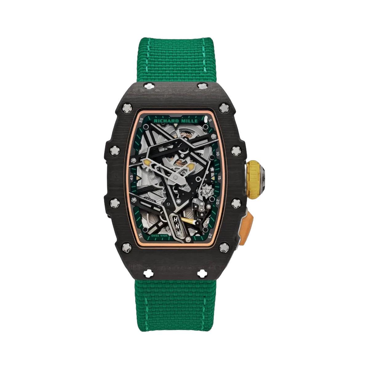Richard Mille RM 07-04 Black Carbon TPT Automatic Sport 31mm Skeleton Dial Unisex Watch