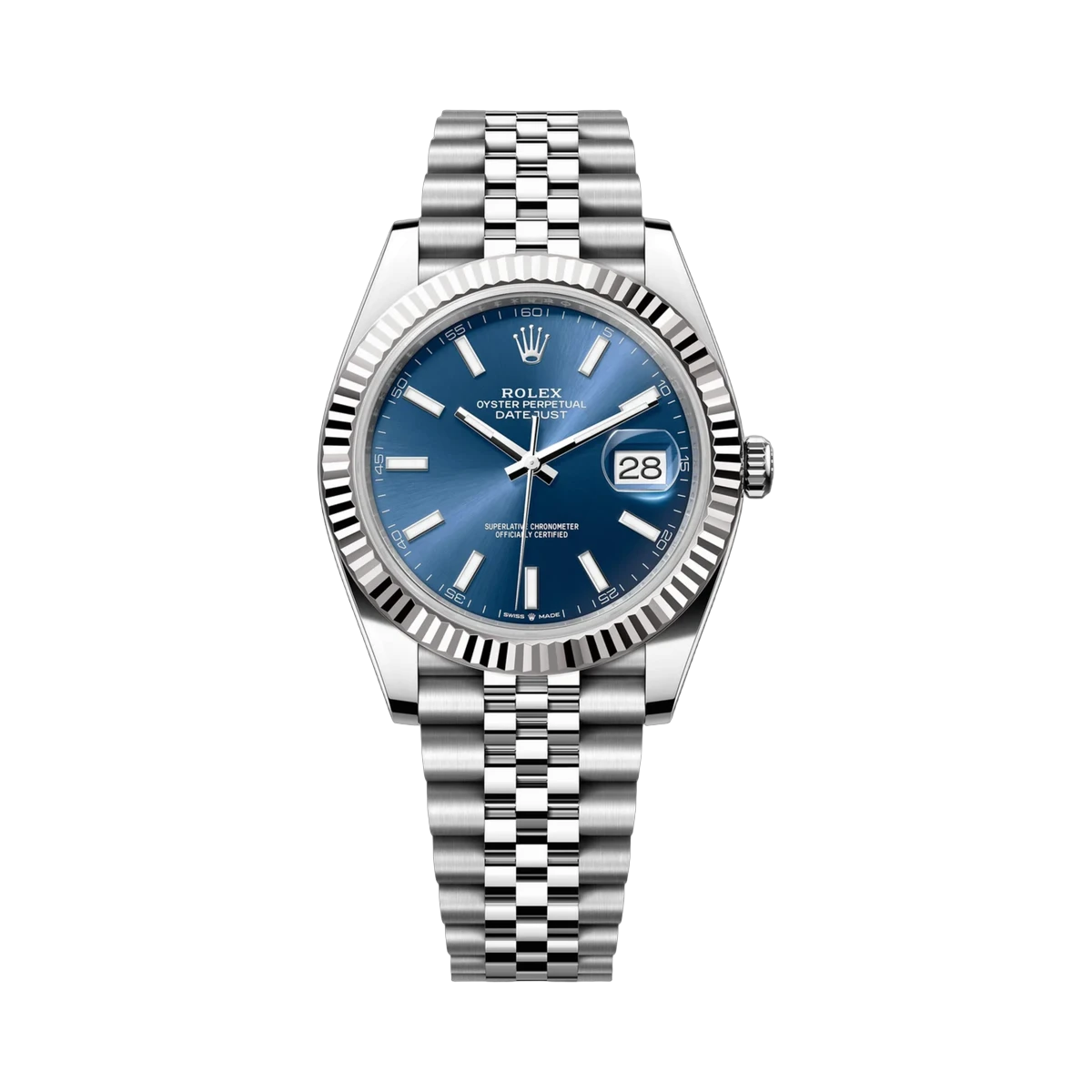 Rolex Datejust 126334 BLIJ Blue Index Dial 41mm Men's Watch