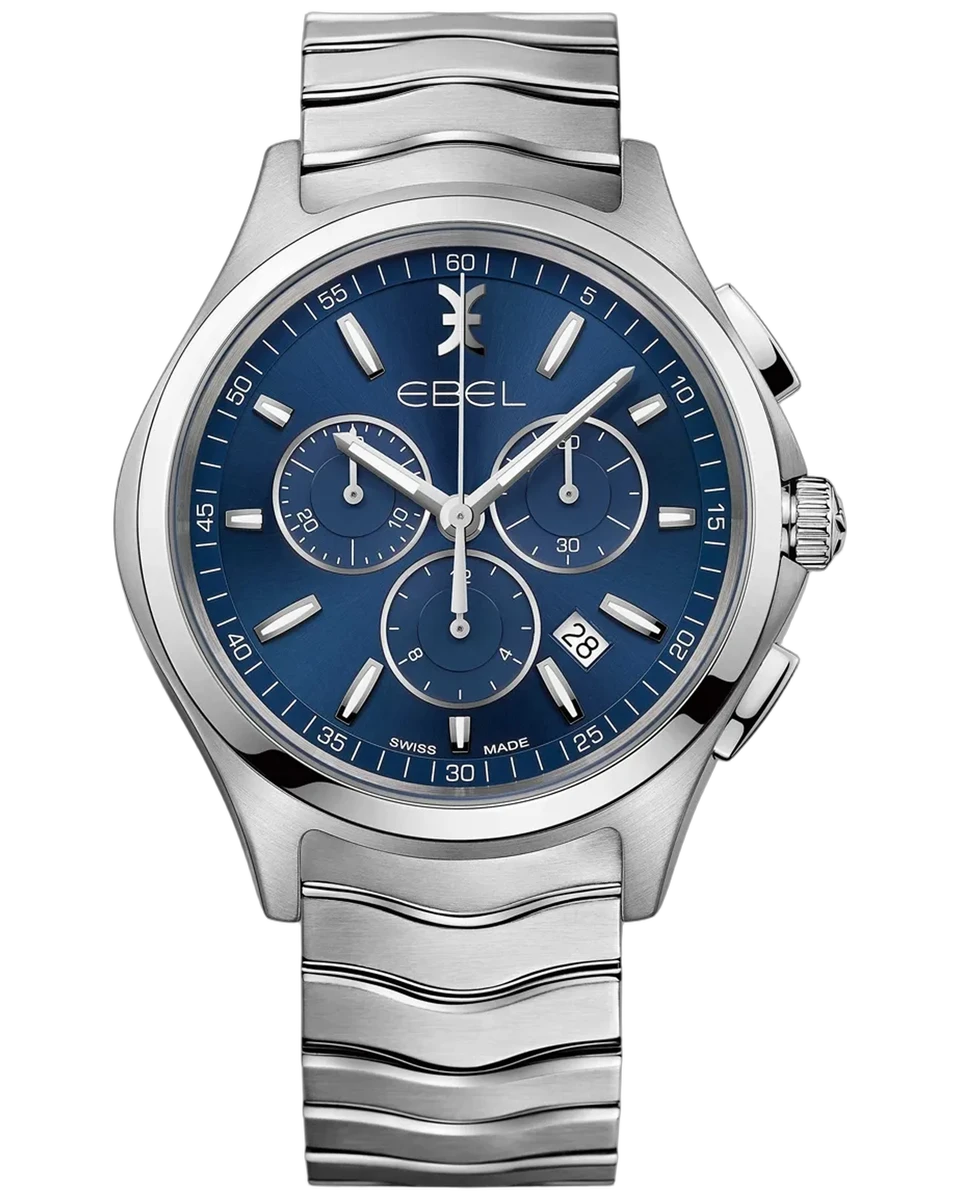 Ebel Wave Chronograph 42Mm Stainless Steel Men's Watch