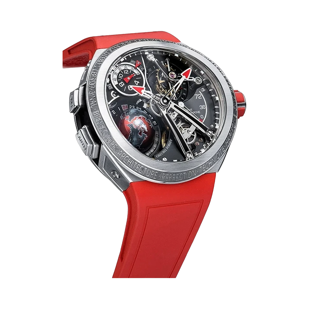Greubel Forsey Gmt Sport Red 45Mm Titanium Limited Edition 11 Pcs Men's Watch