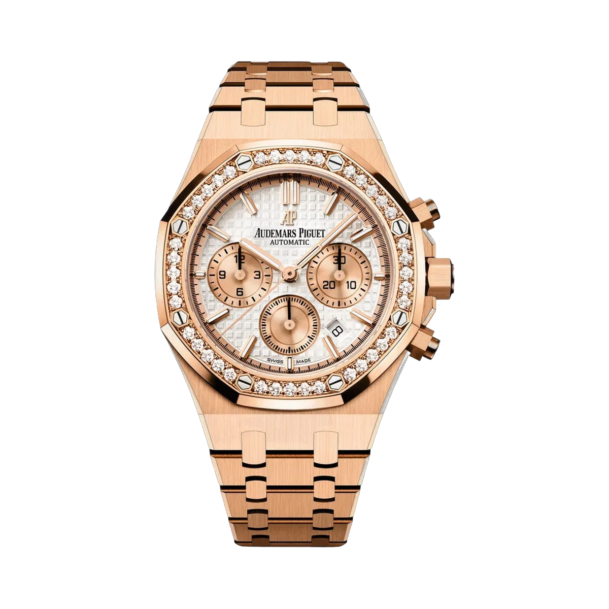 Audemars Piguet Royal Oak 26315OR.ZZ.1256OR.01 Roségold 38mm Silber Zifferblatt Damenuhr