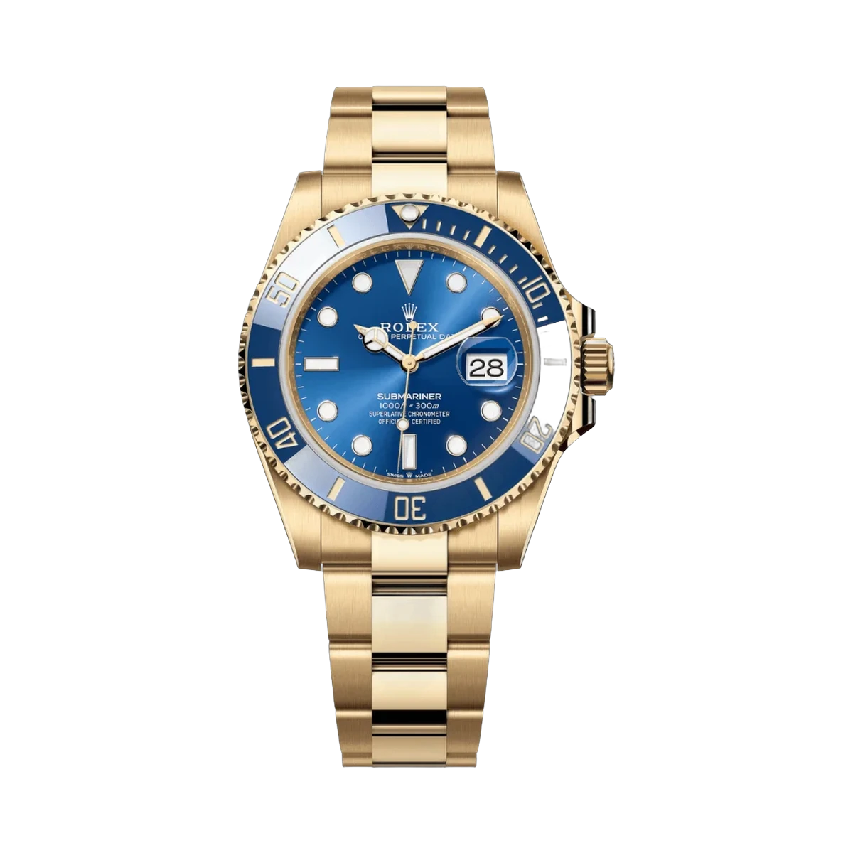 Rolex Submariner Date 126618LB-0002 Yellow Gold Royal Blue Dial 41mm Men’S Watch