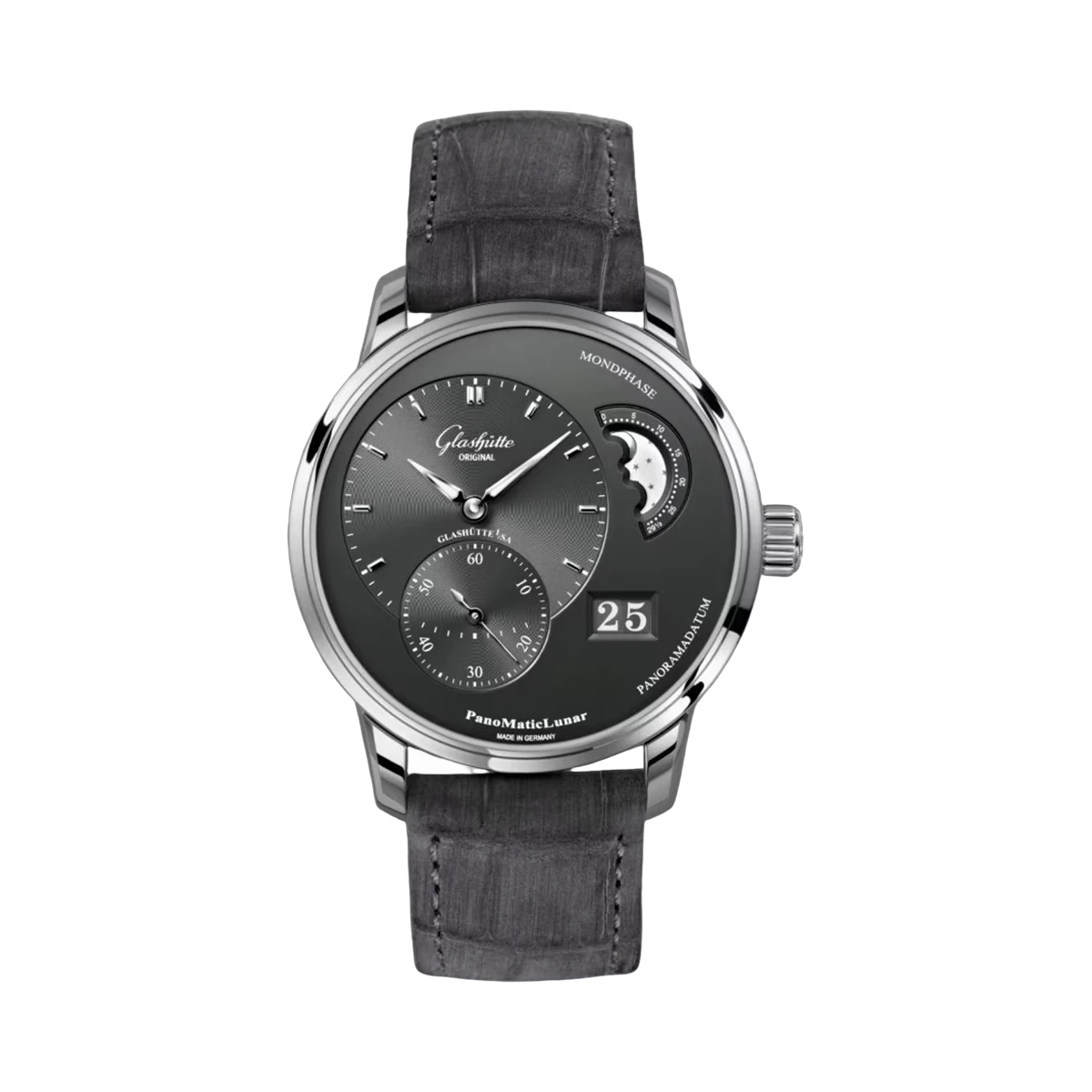 Glashutte Original Panomaticlunar 1-90-02-43-32-62 Automatic 40mm Stainless Steel