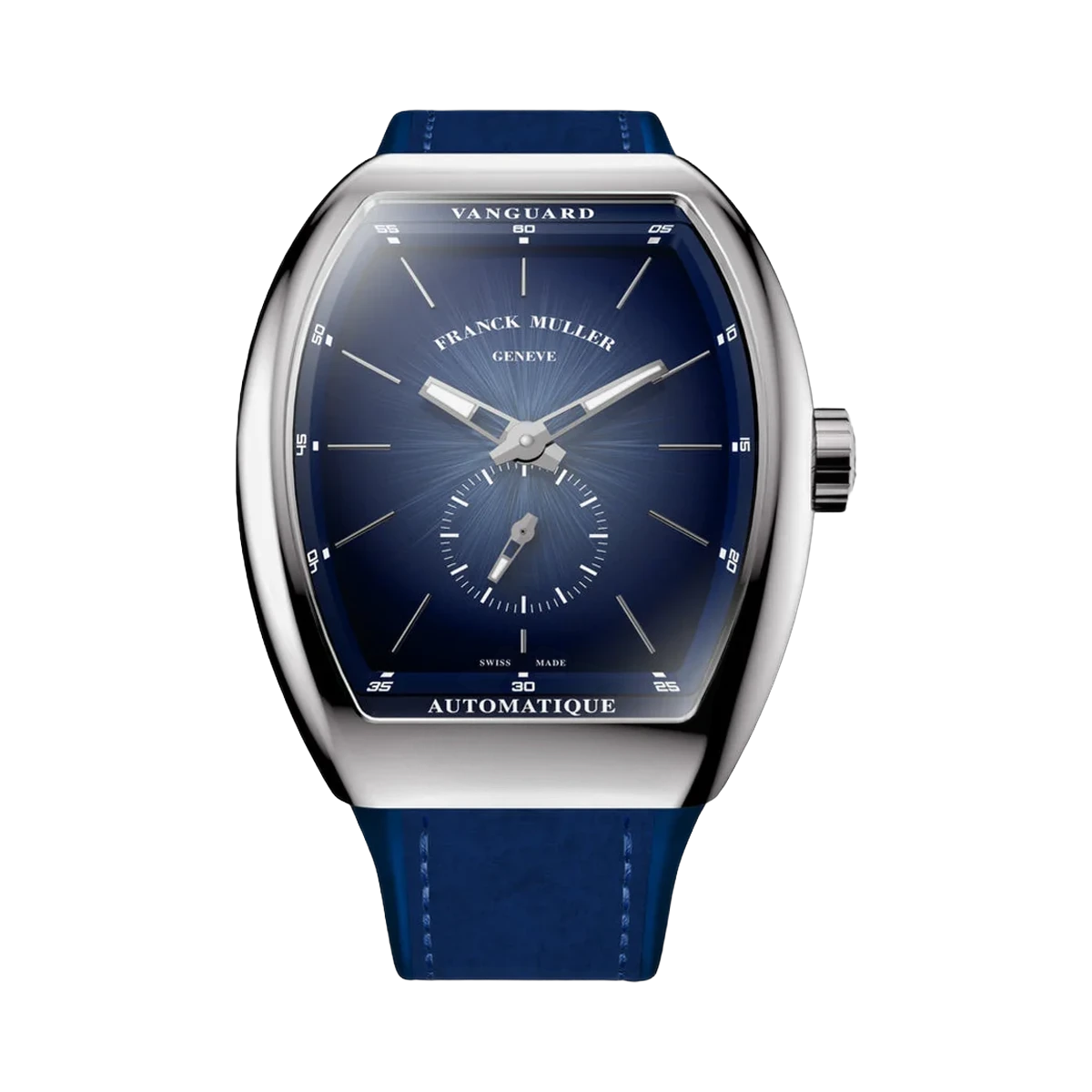 Franck Muller Vanguard V 41 S S6 AT FO SFUMATO (BL) Edelstahl 41mm Blaues Zifferblatt Herrenuhr