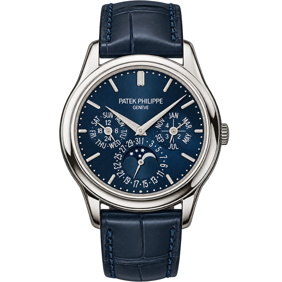 Patek Philippe Grand Complications 5140P-001 Platinum Blue Dial Men's Watch