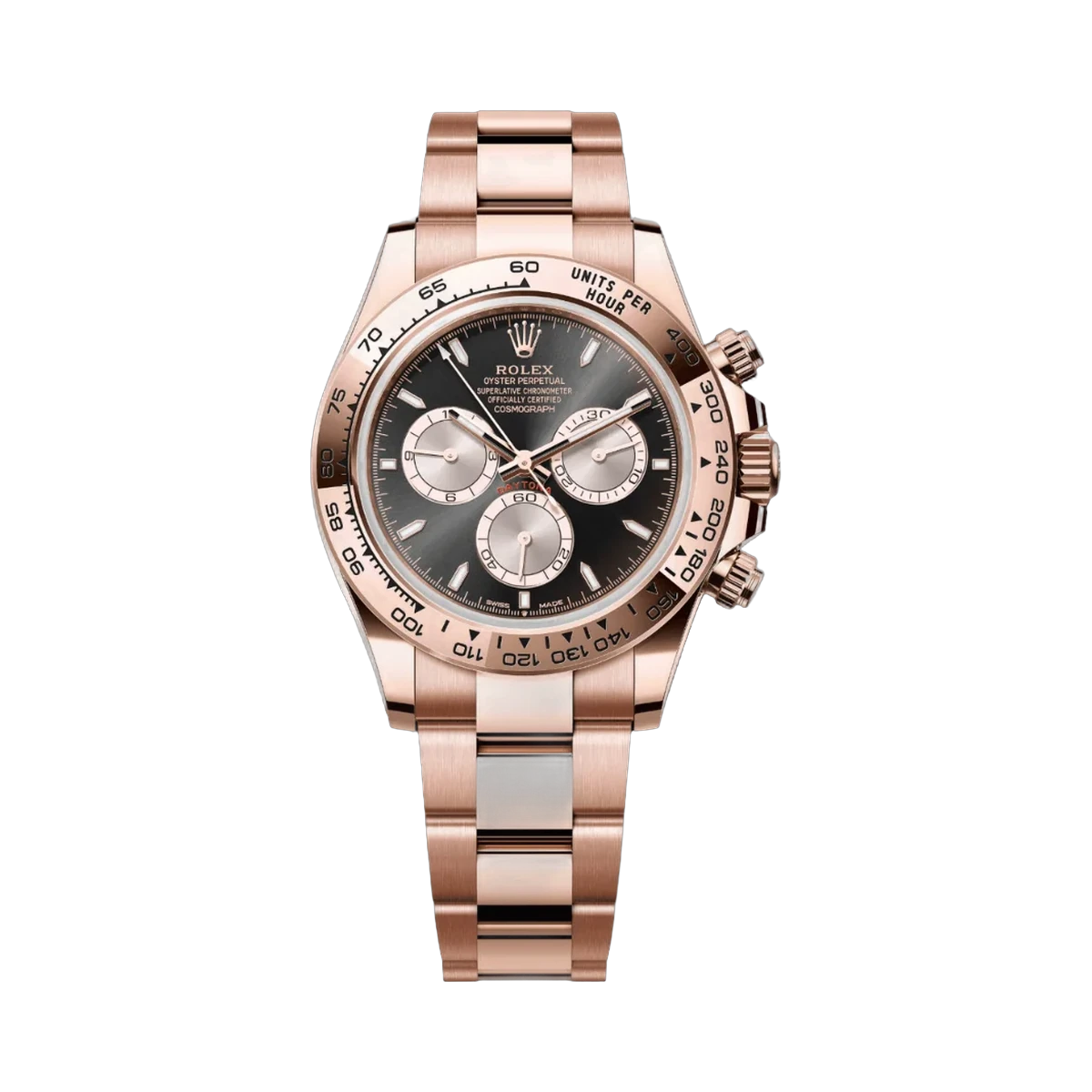 Rolex Cosmograph Daytona 126505-0001 Pink Gold Case Black Dial