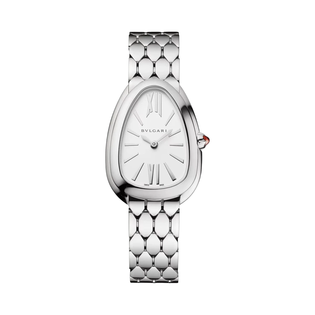 Bvlgari Serpenti Seduttori White Silver 103937 33MM Stainless Steel