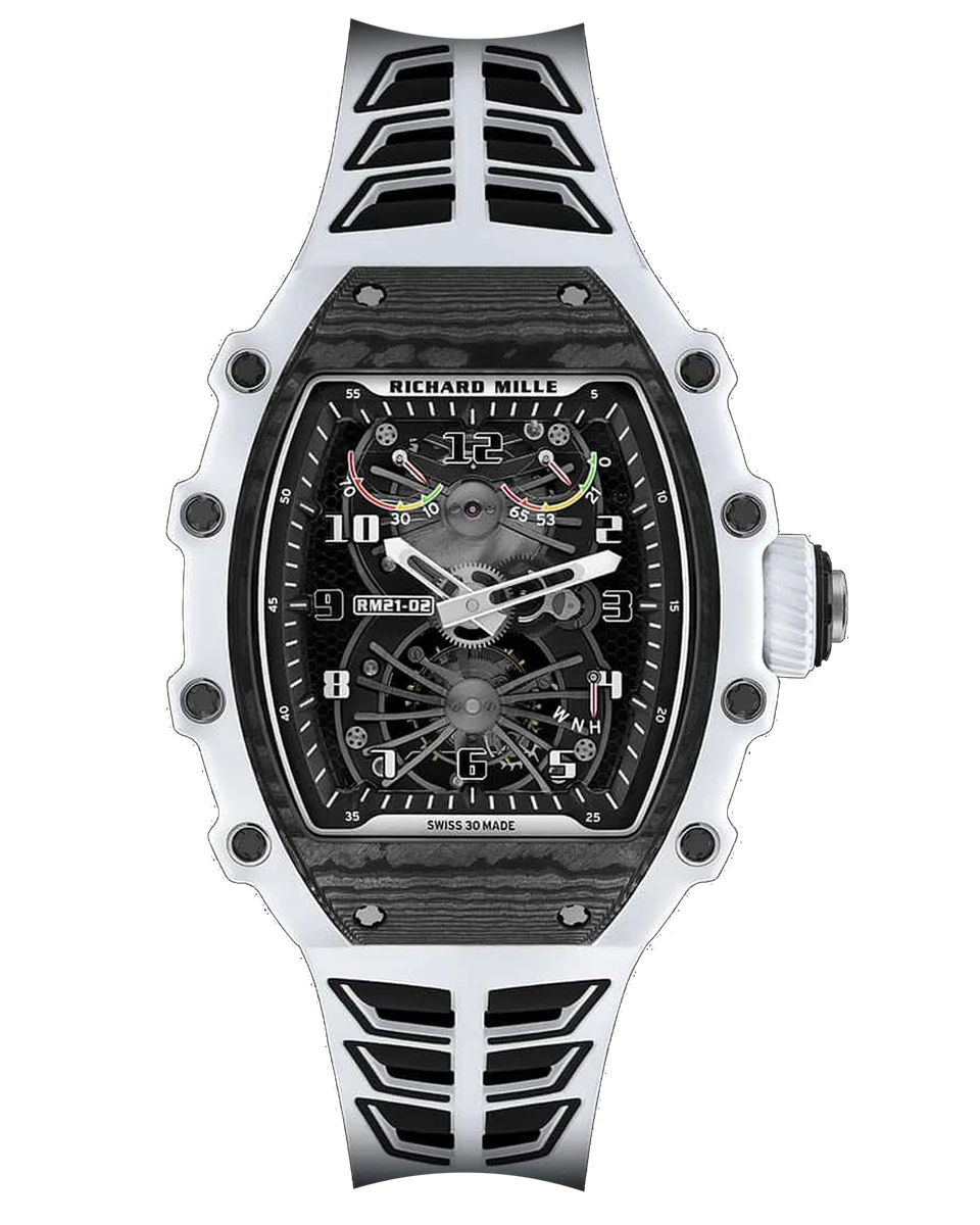 Richard Mille RM 21-02 White Manual Winding Tourbillon Aerodyne Limited Edition 50 Pieces