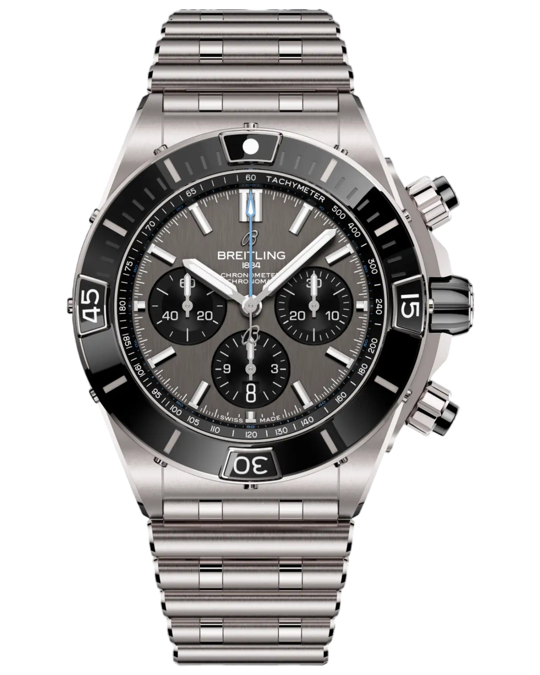 Breitling EB0136251M1E1 SUPER CHRONOMAT B01 WATCH 44M ANTHRACITE DIAL