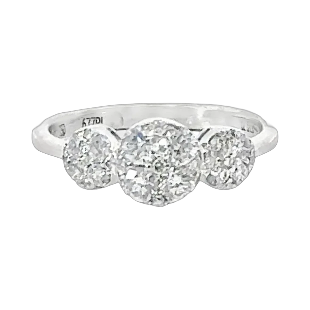 RING-3 Pointer-0.7CTS-HRD-E-F/SI, 677RI,Total Wt - 2.88gm