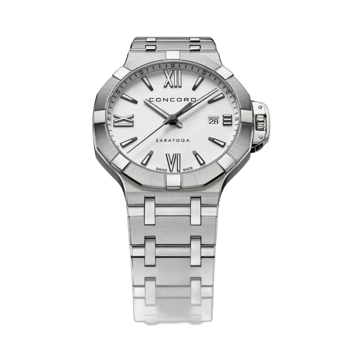 Concord Saratoga 0320434 Quarz Weißes Zifferblatt 40mm Herrenuhr