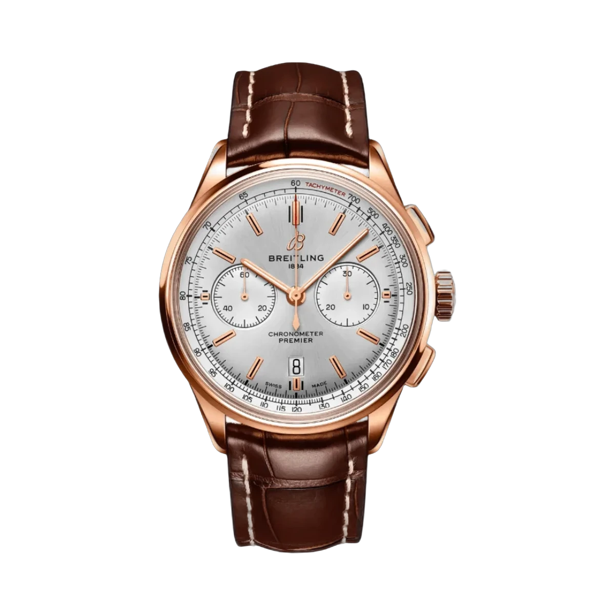 Breitling Premier B01 Chronograph RB0118371G1P1 42mm Herrenuhr mit grauem Zifferblatt