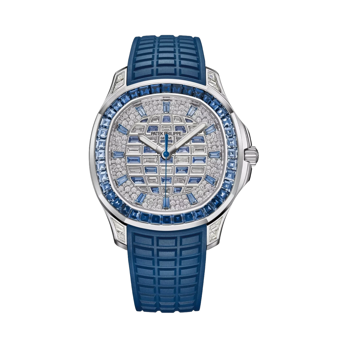 Patek Philippe Aquanaut Luce 5268/461G-001Haute Joaillerie White Gold Diamond/Sapphires Pave Dial