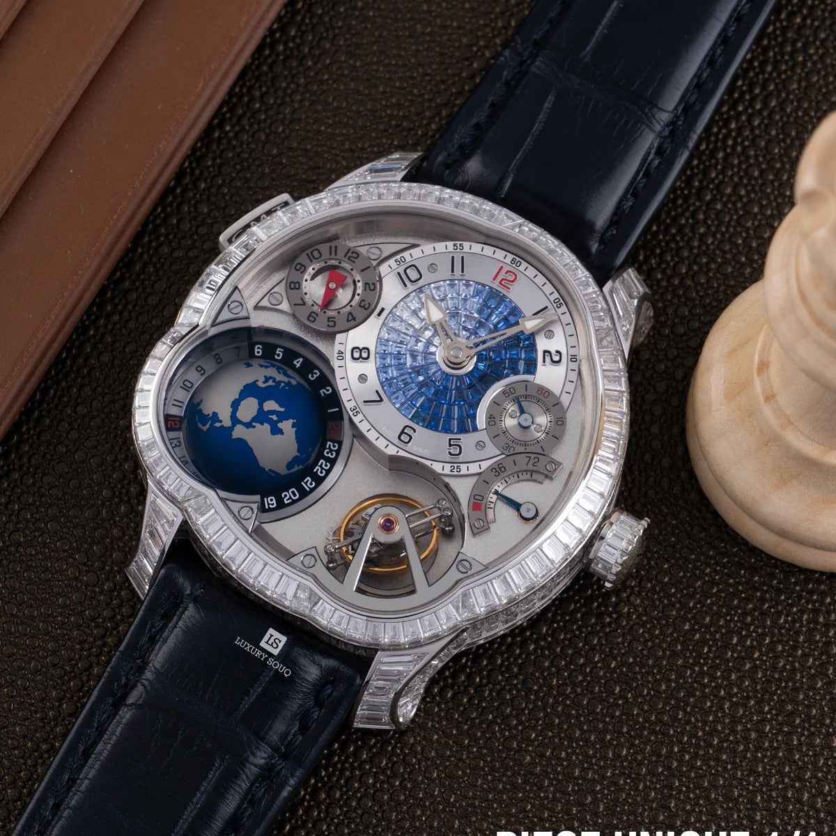 Greubel Forsey GMT Earth Tourbillon Exécution Spéciale Diamond White Gold 43.5mm