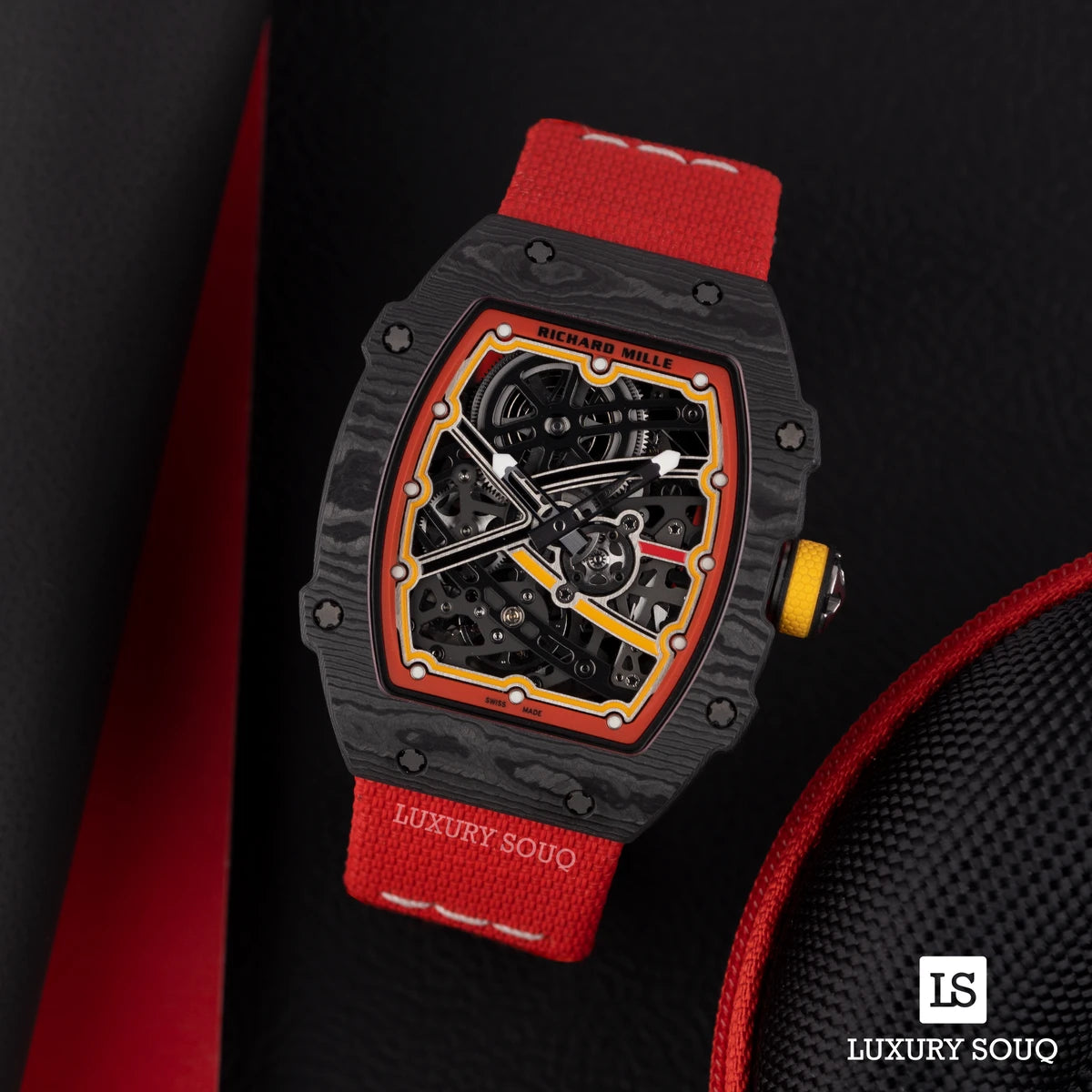 Richard Mille Rm 67-02 Alexander Zverev Edition Super Lightweight Red Elastic Strap