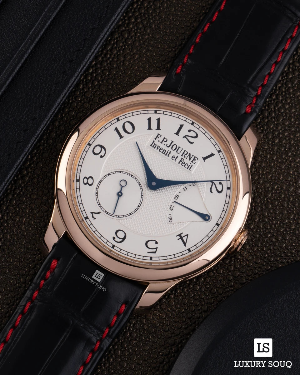 F.P. Journe Chronomètre Souverain Rose Gold 40mm Silvered Guilloché Dial