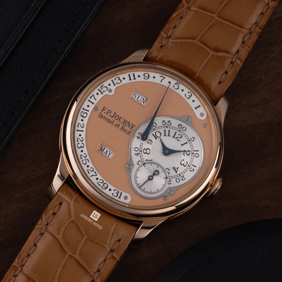 F.P. Journe Quantième Perpétuel 18K Rose Gold 40mm Blue Dial Octa