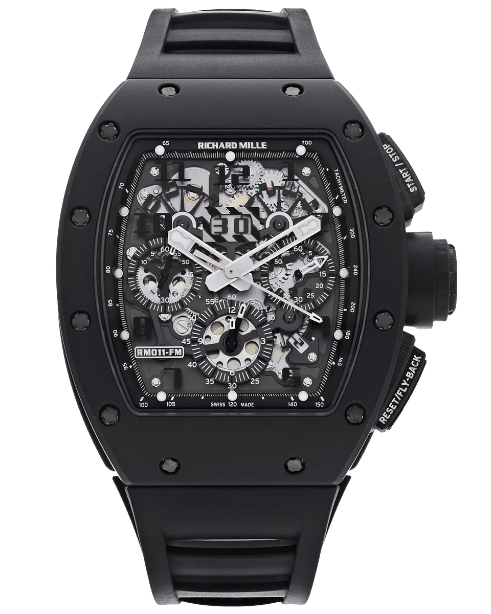 Richard Mille RM011 CA-TZP Felipe Massa Black Phantom Flyback Chronograph
