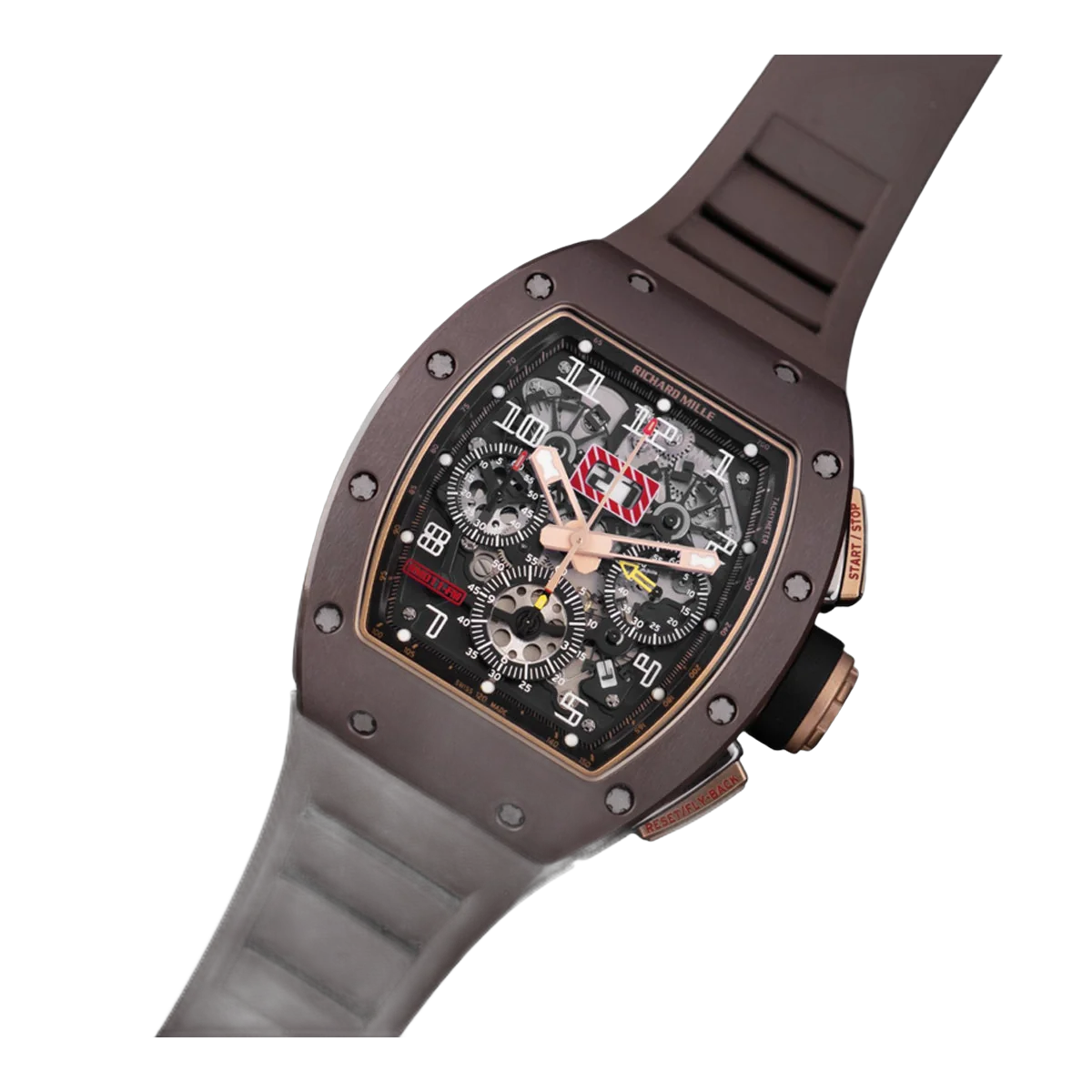Richard Mille RM 011 AO RG NS Felipe Massa Brown Silicon Nitride with Rose Gold & Titanium 40mm Skeleton Dial Men's Watch – additional product photo 2