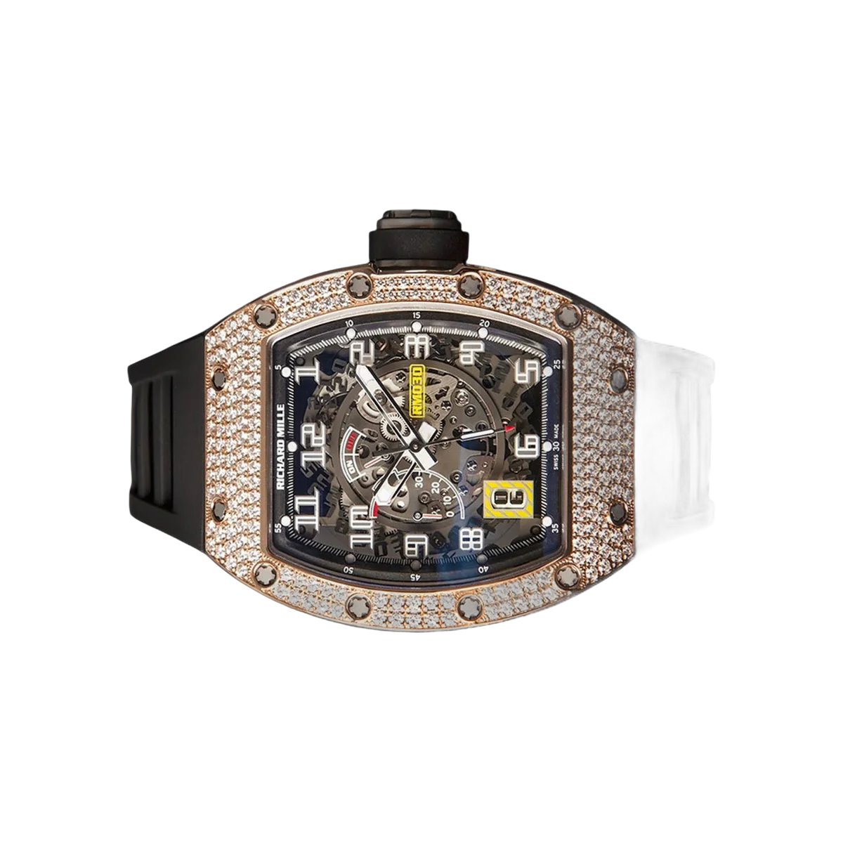Richard Mille RM 030 AN TI Declutchable Rotor Rose Gold Diamond Bezel 42mm Skeleton Dial Men's Watch – additional product photo 2