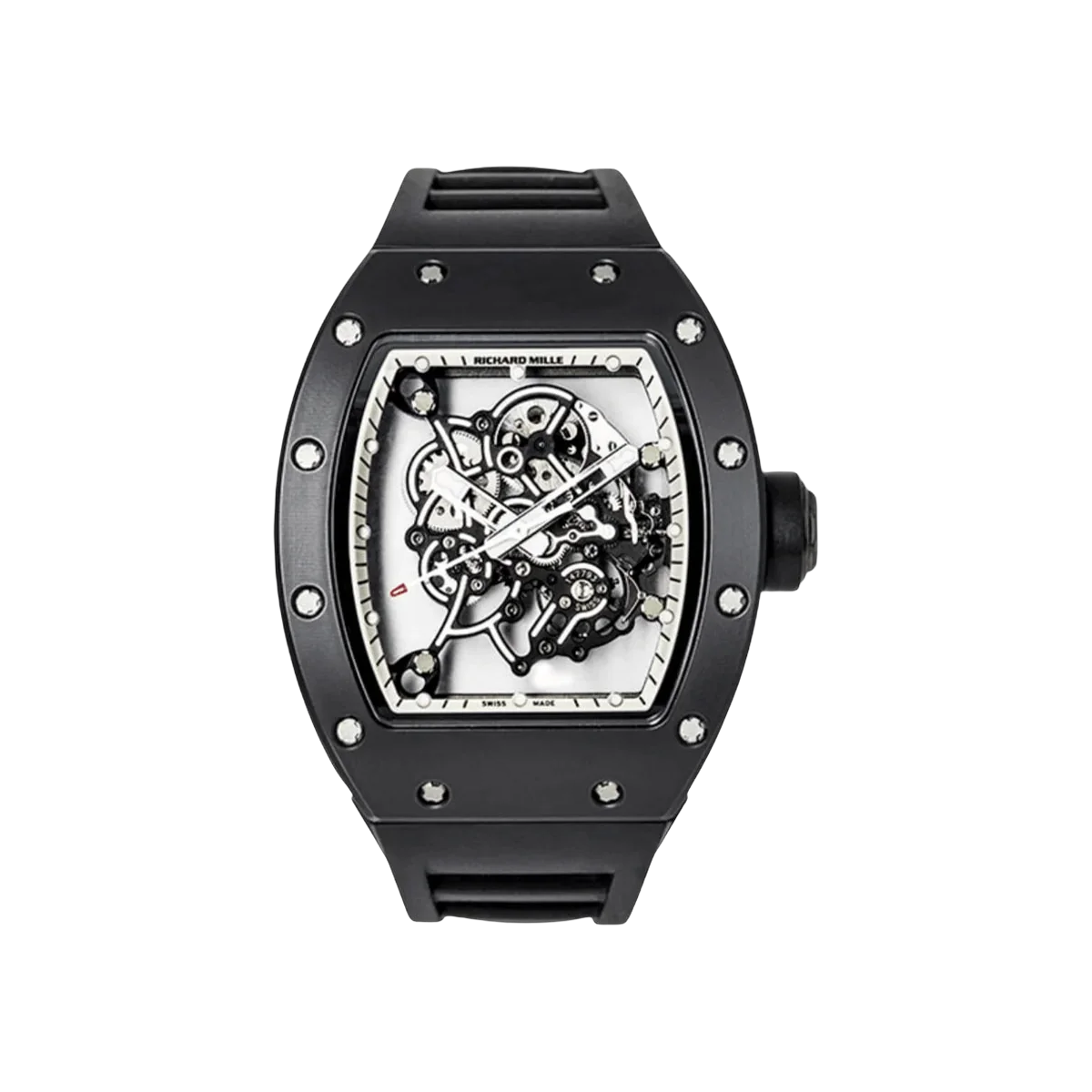 Richard Mille RM 055 Bubba Watson Americas White Drive Ceramic 50mm Skeleton Dial Men's Watch