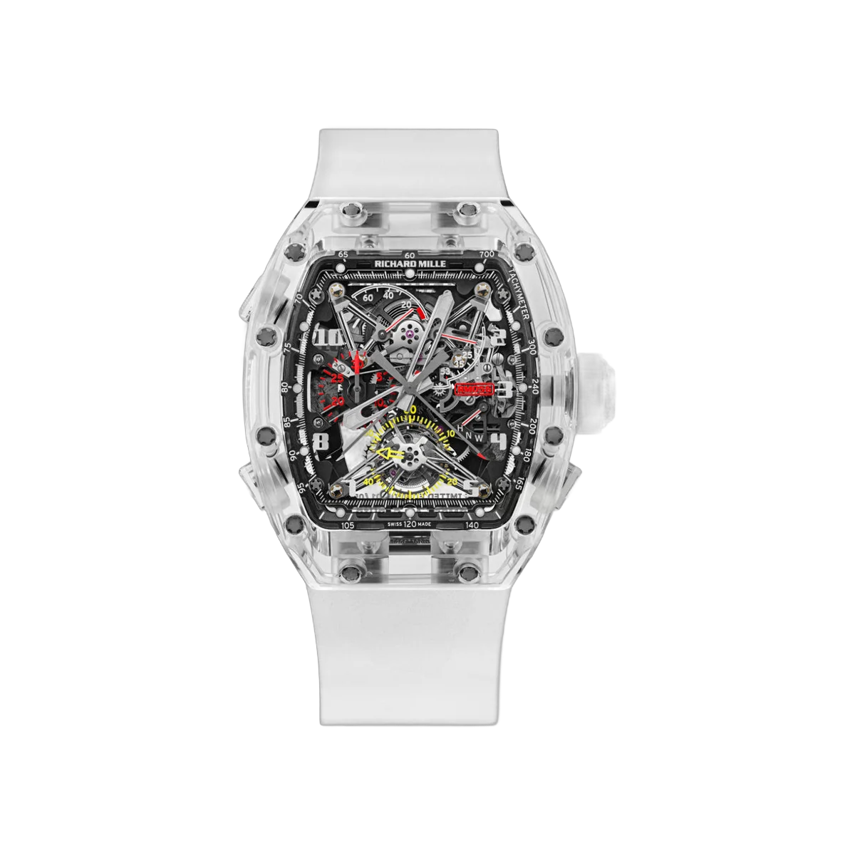 Richard Mille RM 056 Felipe Massa Tourbillon Split-Seconds Chronograph Sapphire Skeleton Dial 43mm Men's Watch