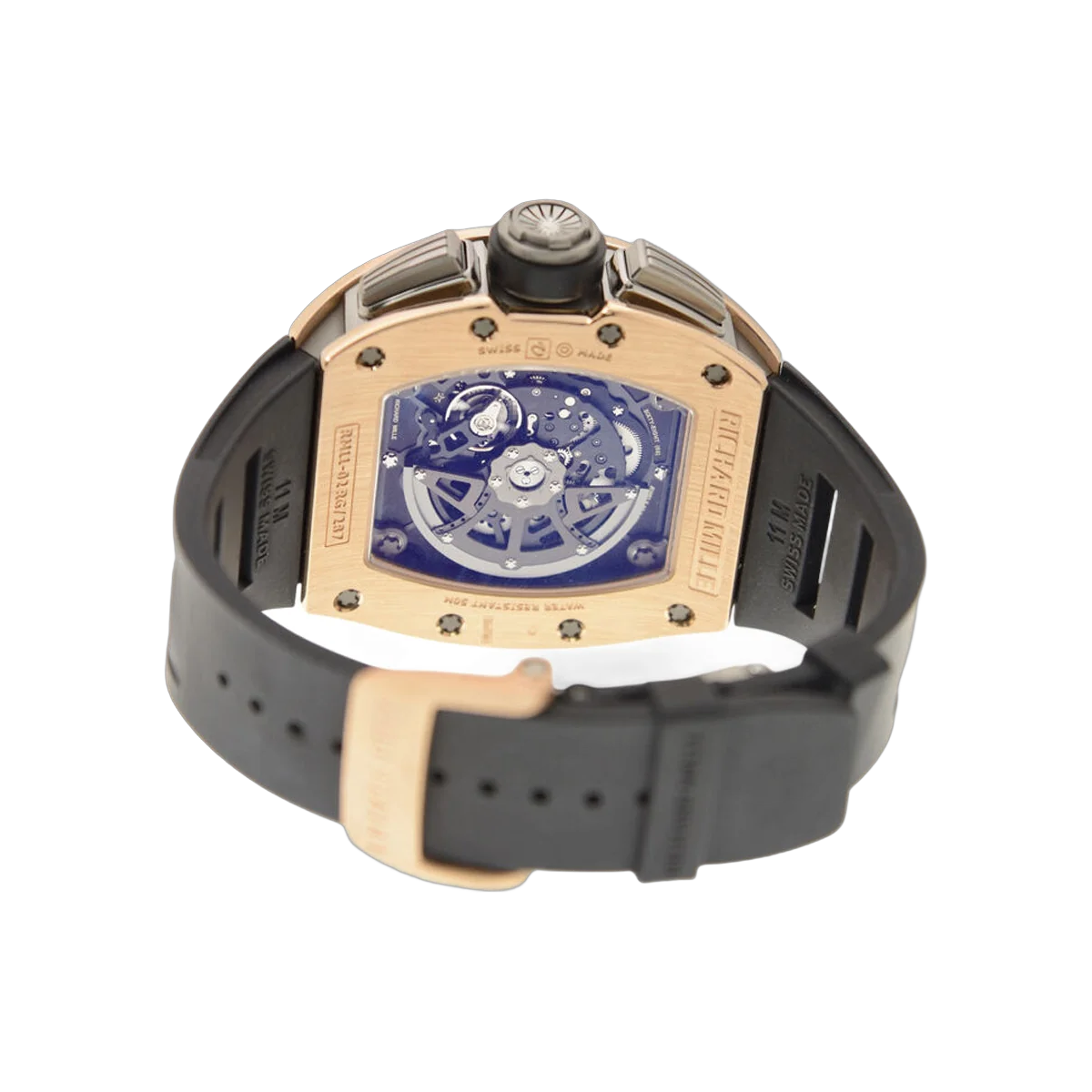 Richard Mille RM 11-02 GMT Rose Gold & Titanium 42.7mm Skeleton Dial Men's Watch – additional product photo 3