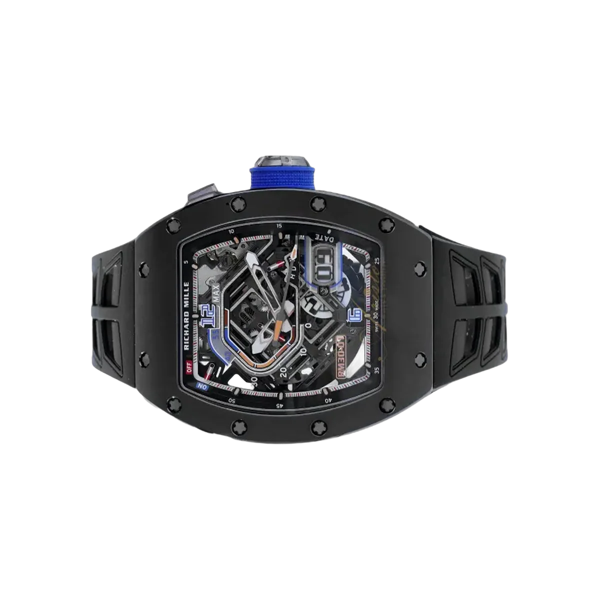 Richard Mille RM 30-01 Declutchable Rotor Automatic Winding Black Ceramic 43mm Skeleton Dial Mens Watch – additional product photo 2