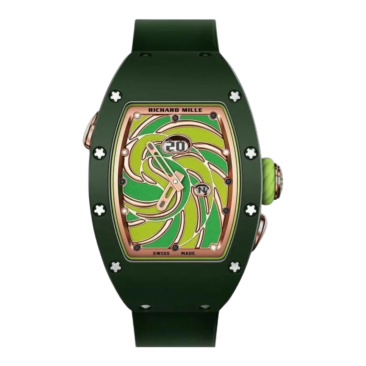 Richard Mille Rm 37-01 Sucette Automatic Winding Bonbon Green Dial
