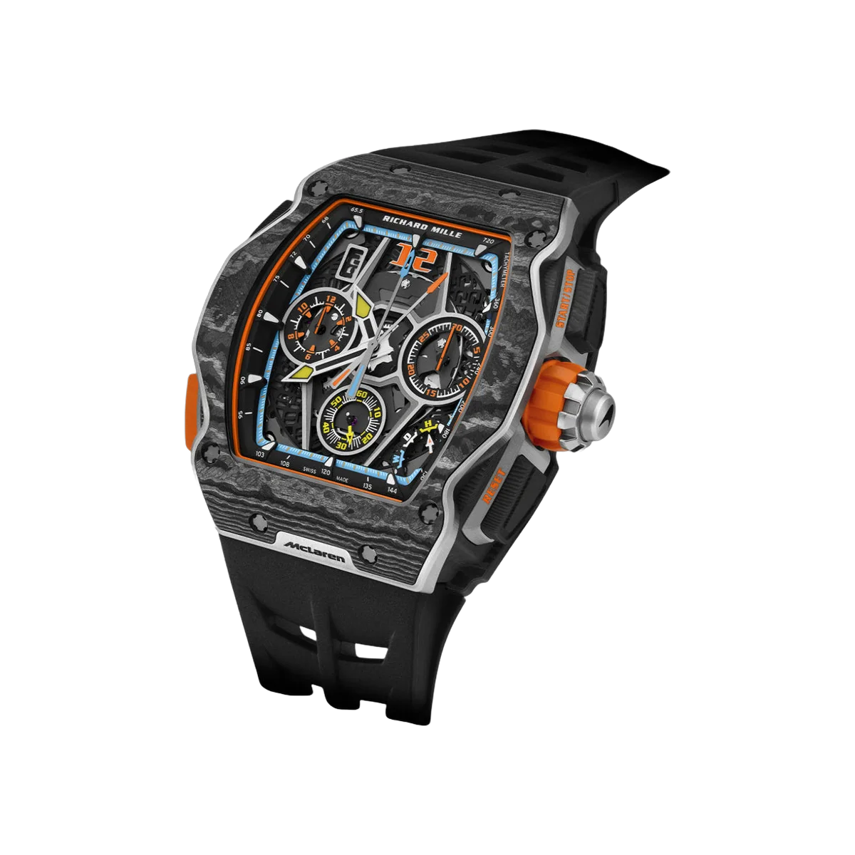 Richard Mille RM 65-01 McLaren W1 Automatic Winding Split-Seconds Chronograph Carbon & Titanium – additional product photo 3