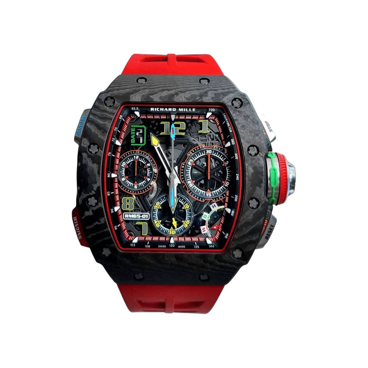 Richard Mille RM 65-01CA Split Seconds Chronograph NTPT Carbon Skeleton Dial