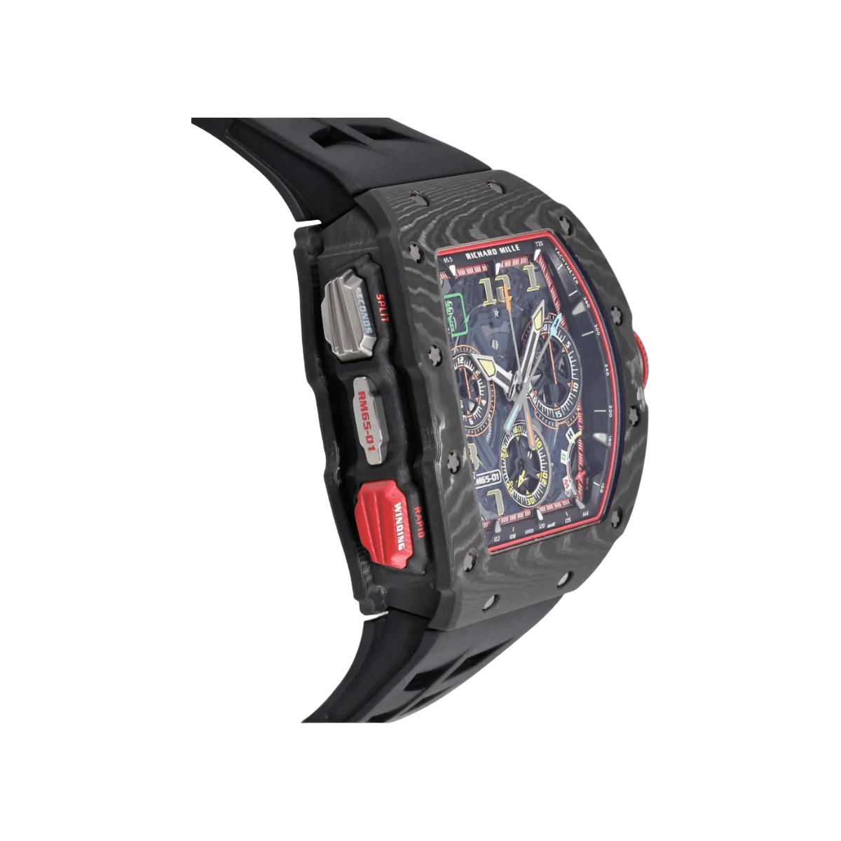 Richard Mille RM 65-01CA Split Seconds Chronograph NTPT Carbon Skeleton Dial – additional product photo 4