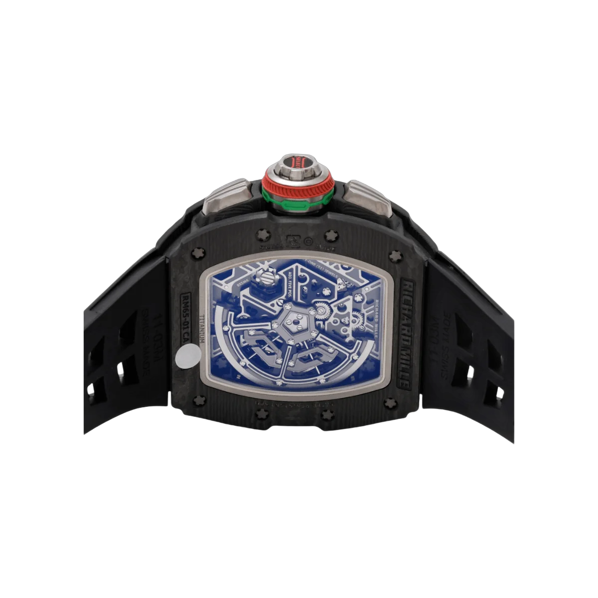 Richard Mille RM 65-01CA Split Seconds Chronograph NTPT Carbon Skeleton Dial – additional product photo 6
