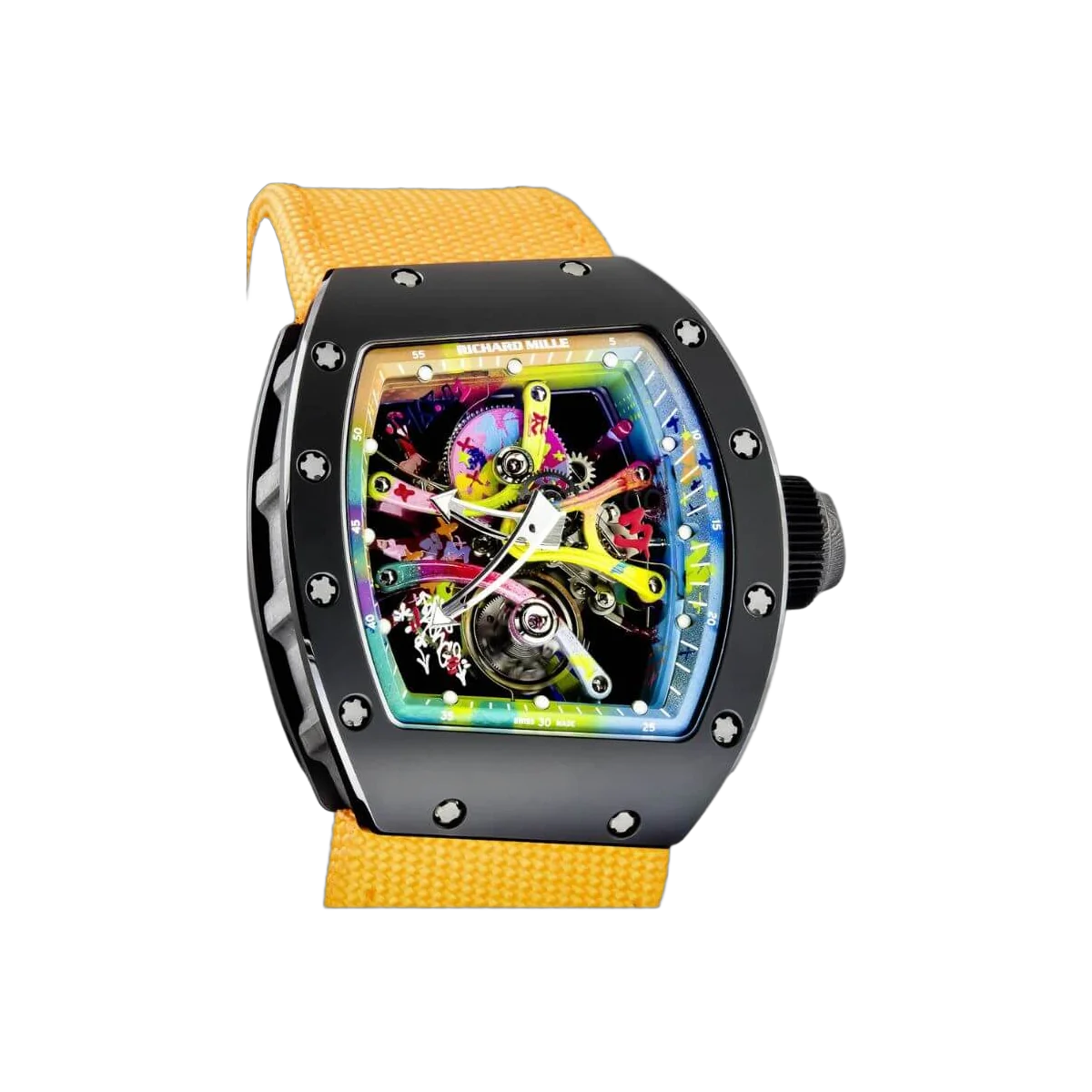 Richard Mille RM 68-01 Yellow Strap Tourbillon Cyril Kongo