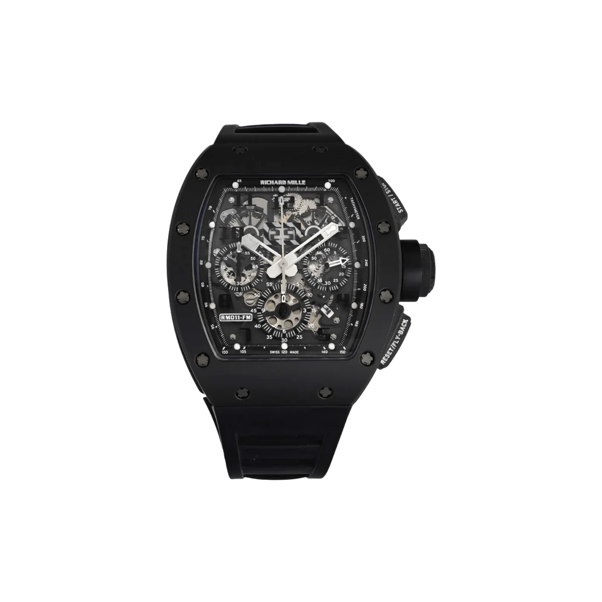 Richard Mille RM011 CA-TZP Felipe Massa Black Phantom Flyback Chronograph