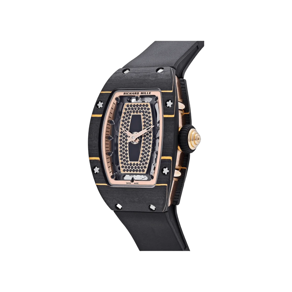 Richard Mille RM07-01 RG CAO Gold Carbon TPT ONYX Dial Set With Black Sapphires – additional product photo 4