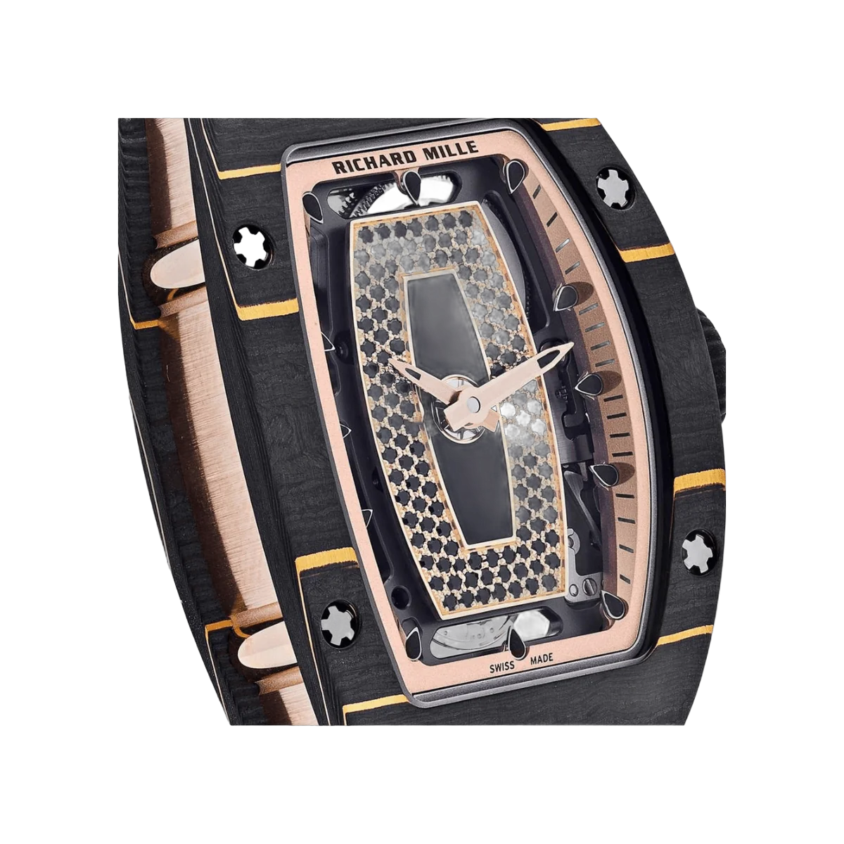 Richard Mille RM07-01 RG CAO Gold Carbon TPT ONYX Dial Set With Black Sapphires – additional product photo 5