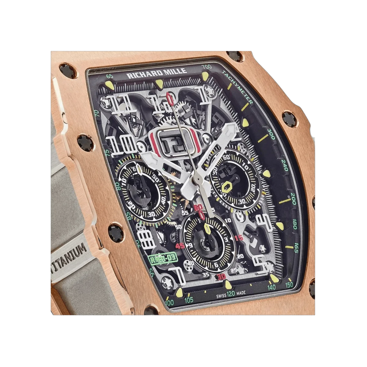 Richard Mille Rm11-03 RG Automatic Flyback Chronograph Titanium 18K Rose Gold – additional product photo 5