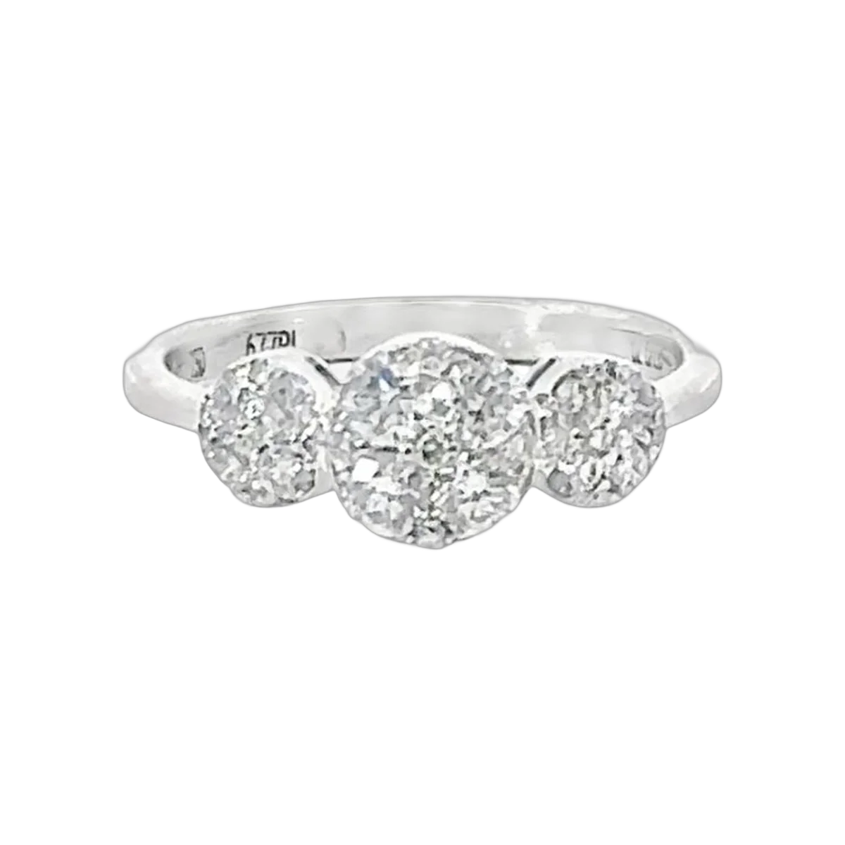 RING-3 Pointer-0.7CTS-HRD-E-F/SI, 677RI,Total Wt - 2.88gm